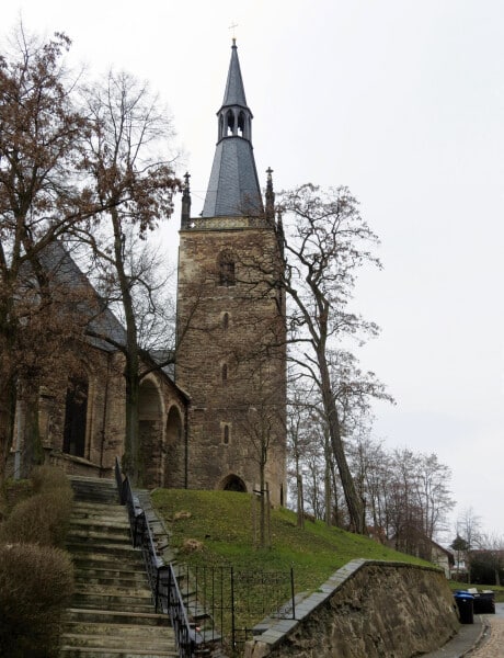 25 Eisleben St. Annen - Station auf dem Jakobusweg Sachsen-Anhalt | Foto: Jürgen Lukaschek